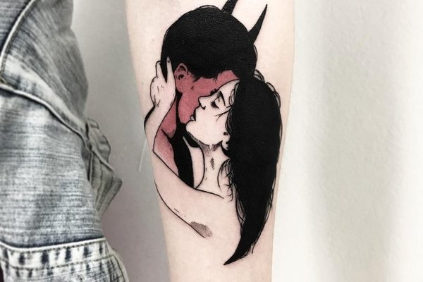 Kissing-the-devil-tattoo