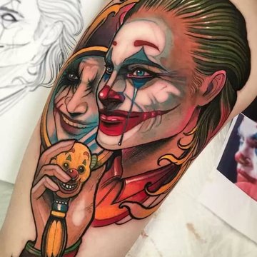 Neo-traditional-Joker-Tattoo-803x1024