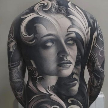 мужские тату на спине (14)