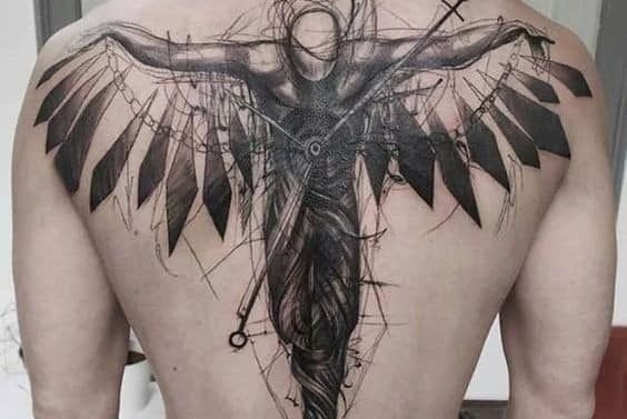 мужские тату на спине (13)